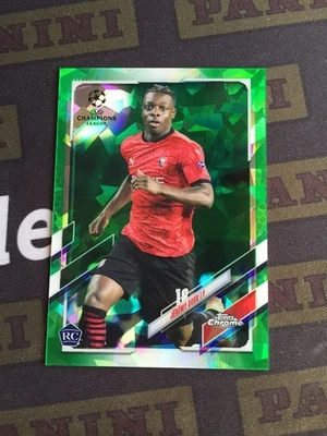 2020-21 Topps Chrome Sapphire Jeremy Doku Rookie RC Green 63/75 Manchester City - Image 1 of 2