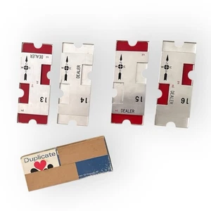 Juego de placas de puente duplicadas vintage J-R oficial de aluminio D #13-16 - Imagen 1 de 4