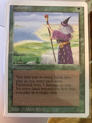 Magic The Gathering MTG Fastbond  Single Card Unplayed Never Played - Image 1 of 3