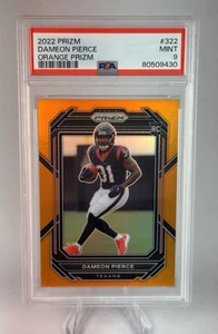 2022 Panini Prizm Orange Prizm Rookies #322 Dameon Pierce RC /249 PSA 9 Texans - Bild 1 von 5