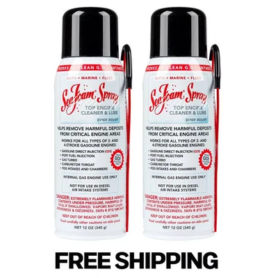 Sea Foam SS14 Spray Intake Valve & Engine Cleaner 12oz - Pack of 2 | Boost Power - Image 1 of 2