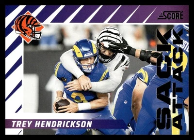 2024 Score Sack Attack #11 Trey Hendrickson Cincinnati Bengals Football Card - Image 1 of 2