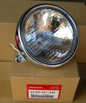 Honda Genuine OEM 1972-1978 Z50A Trail Z 50 A Headlight Assembly 33100-051-690 - Imagem 1 de 3