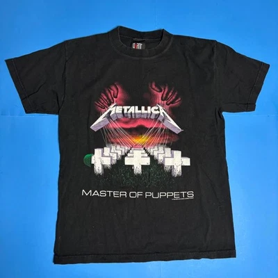 Etiqueta gigante Metallica Master Of Puppets 1994 vintage años 90 doble cara en mediano Foto 1 de 2