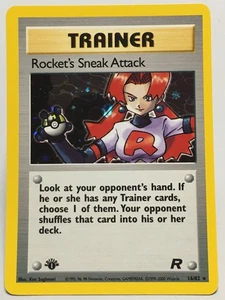 1. Edition Holo Rocket's Sneak Attack - Ungraded NM - Never Played - 16/82 - Bild 1 von 8