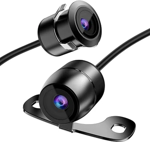 Mini Flush Mount Camera Metal Housing 170°Reverse View Backup Camera Nightvisio - Picture 1 of 12