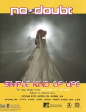 Gwen Stefani NO DOUBT & M2M Rare PROMO TRADE AD Poster for Return & Shades CD