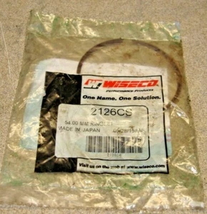 WISECO 54 MM SINGLE PISTON RING YAMAHA HONDA KAWASAKI 125 NOS PART # 2126 CS - Picture 1 of 2