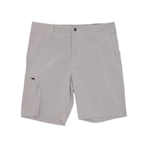 Callaway Golf Mens Griffin Gray Opti Stretch Flat Front Walking Shorts $75 - Picture 1 of 3