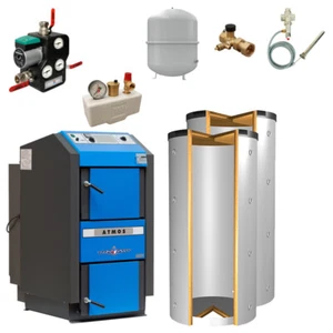 Paket Scheitholzkessel Atmos DC25GSE 25,0 kW 2x Pufferspeicher EPS 825L - Bild 1 von 4