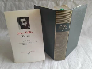 LA PLEIADE JULES VALLES OEUVRES TOME 1 RELIURE 1857-1870 - Picture 1 of 3