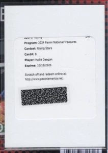2024 National Treasures #8 Hailie Deegan Rising Stars Auto /49 - Bild 1 von 1