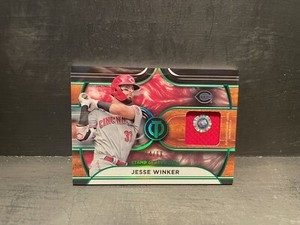 Jesse Winker 2022 Topps Tribute Green Stamp Of Approval Relic /99 SP Cincinnati