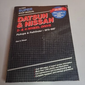 Datsun Nissan Pickups & Pathfinder Clymer Super Shop Manual 1970-87 2WD 4WD  - Picture 1 of 13