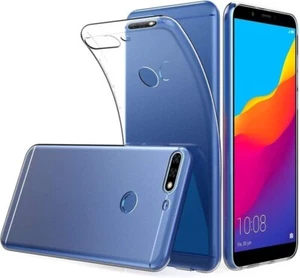 For HUAWEI Y7 PRIME 2018 SHOCKPROOF TPU CLEAR CASE SOFT SILICONE BACK SLIM COVER - Picture 1 of 10