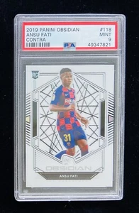 Tarjeta de novato Panini Obsidian Ansu Fati Contra 2019-20 #4/8 PSA 9 como nueva - Imagen 1 de 2