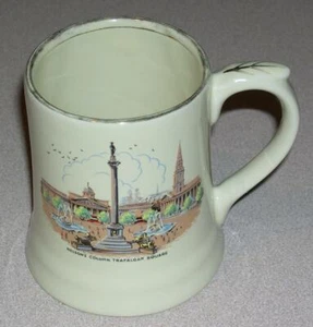 WADE Porcelain Cup, Nelson's Column, 3 3/4" Tall, Made in England - Picture 1 of 1