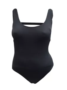 Calvin Klein Women's Ribbed Cut-Out One-Piece Swimsuit (XL, Black) - Picture 1 of 3