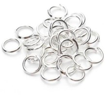 925 Sterling Silver OPEN JUMP RINGS - 3mm, 4mm, 5mm, 6mm, 7mm (22 gauge/0.64mm)