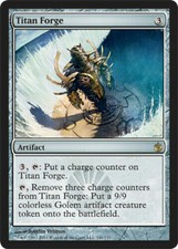 Titan Forge NM/PL Mirrodin Besieged MTG Magic The Gathering Artifact Eng Card