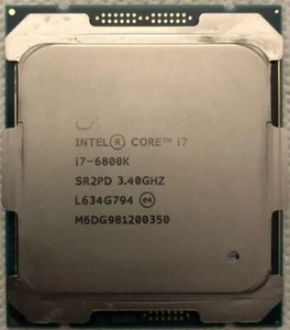 Intel i7-6800K 3.4 GHz Six-Core LGA2011 15M Cache up to 3.60 GHz CPU Processor - Picture 1 of 1