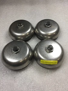 SET OF 4 VIBRASYSTEMS ANTI VIBRATION FEET 4IN DIAMETER 2IN HEIGHT 1IN RUBBER - Picture 1 of 8
