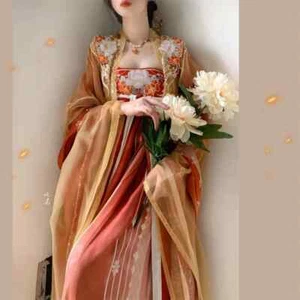 Vestido chino Hanfu Carnaval Hada Juegos con disfraces Vestido Rosa Elegante Mujer Vestido de Baile - Imagen 1 de 26