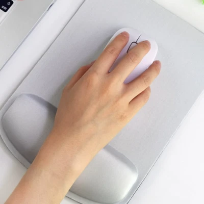 Silicone Soft Mouse Pad with Wrist Rest Support Mat for Gaming PC Laptop - Image 1 of 4