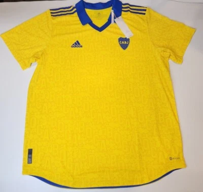 Boca Juniors 2022/2023 Third Jersey Yellow Heat.Rdy Adidas GC0433 2XL NWT - Image 1 of 4