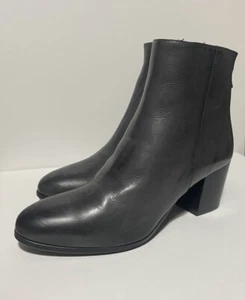 Homers Artisan Size 43 Women’s Booties Boots Ankle Black Leather New Size 11 US - Picture 1 of 11