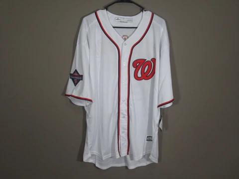 Stephen Strasburg Washington Nationals World Series Champions Jersey White 2XL Cover