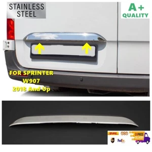 For Mercedes Sprinter W907 Chrome Trunk Lid Cover Models 2018 and Up.Stainless s - Bild 1 von 4