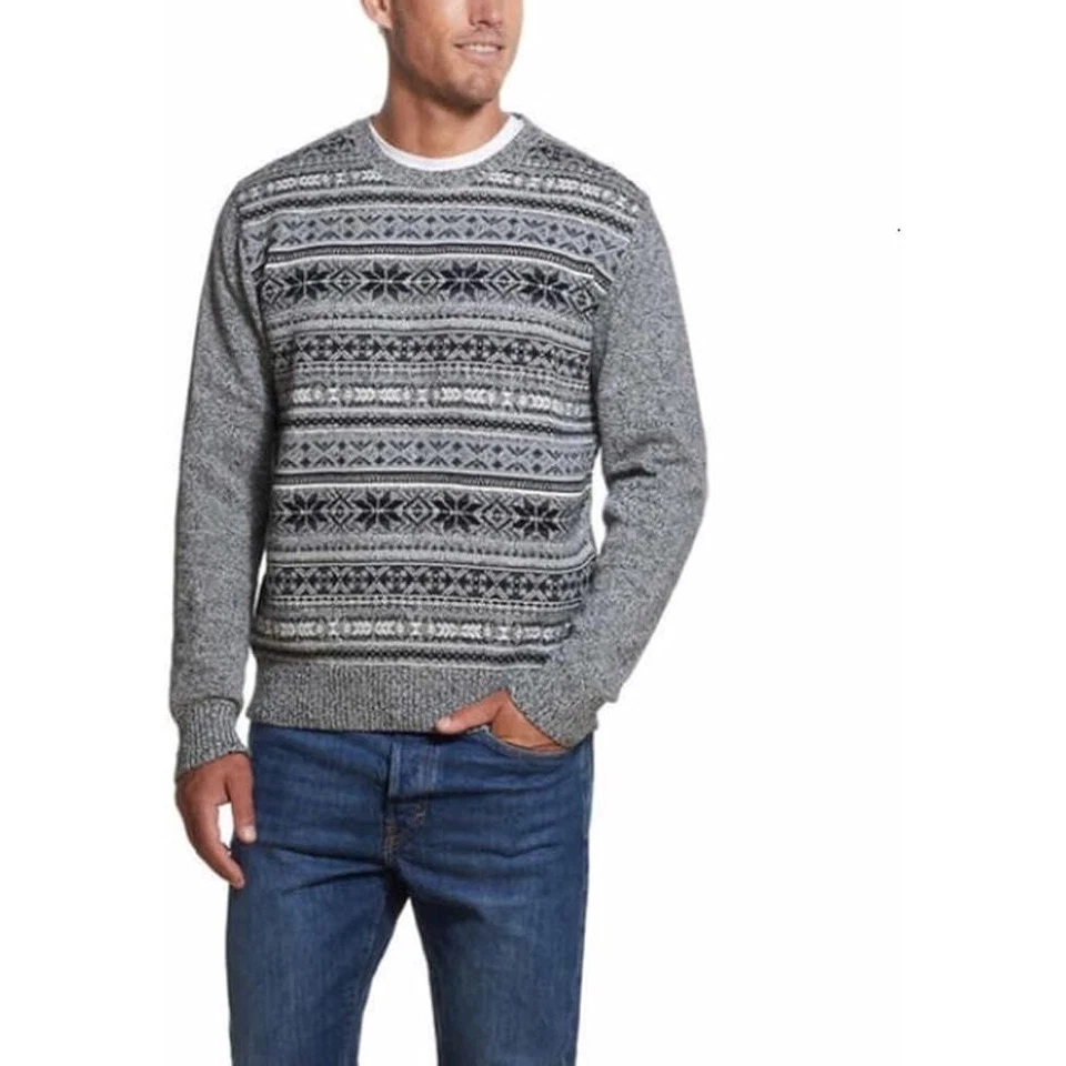 Weatherproof Crew Neck Sweater for Men Size XL 100% Cotton Winter Sweater - Image 1 of 4