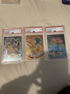 Pokemon 2000 Topps Chrome PSA 9 Charizard Blastoise Venusaur
