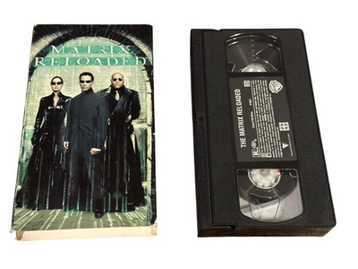 Matrix Reloaded VHS 2003 Sci-Fi Action Original Release Warner Bros - Image 1 of 2