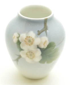 VASO BOCCIOLO vintage porcellana B&G Bing & Grondahl "fiore di mela" 8491 come nuovo! - Foto 1 di 6