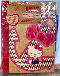 Hello Kitty Travel Journal With Pen Bilingual Scrapbook 40 Sheets - Picture 1 of 12