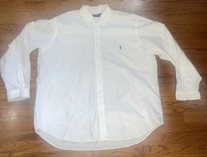 Ralph Lauren Hemd Herren 2XB Classic Fit weiß Button Down Hemd bestickt Pony - Bild 1 von 7