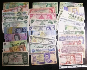 30 billetes diferentes de Gran Bretaña y Commonwealth #16480 - Imagen 1 de 2