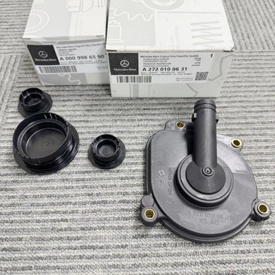 Engine Oil Separator Kit Cover w/Seal & Camshaft Cap Set For Mercedes fast ship Foto 1 de 4