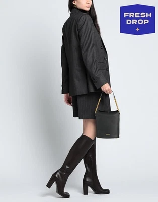 UVP204€ GATTINONI ROMA Bucket Bag PU Leder Ketten abnehmbarer Riemen - Bild 1 von 4