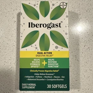 Iberogast Dual Action Digestive Relief 30 Softgels  New in Box LOT OF TWO - Picture 1 of 5
