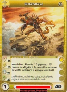 Biondu #73 [Aube de Périm] carte FR - Chaotic TCG - Foto 1 di 2