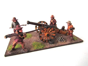 A14 ENGLISH CIVIL WAR  - CANNON  WELL PAINTED METAL 28MM - Picture 1 of 4