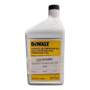 DeWalt D55001 Compressor Oil, Synthetic 1 Quart - Picture 1 of 4