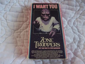 ZONE TROOPERS VHS LIGHTNING VIDEO WAR SCI-FI ALIENS ITALY WW2 TIMOTHY VAN PATTEN - Picture 1 of 11