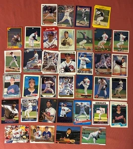 John Smoltz Baseball Card Lot (59). 3 Rookies, Topps Gold ++ Braves HOF - Picture 1 of 1