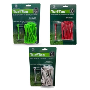 NEW Zero Friction Turf Tee Air Launch 3" 30 Tee Pack - Choose Color & Quantity! - Picture 1 of 13