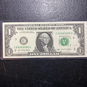 💎 2021 $1 C/U FANCY High S/N ✨ BINARY NOTE ✨ 8@9s 89989988 FLIPPER - Picture 1 of 8