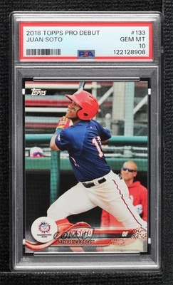 2018 Topps Pro Debut Juan Soto #133 PSA 10 GEM MT Rookie RC - Image 1 of 2